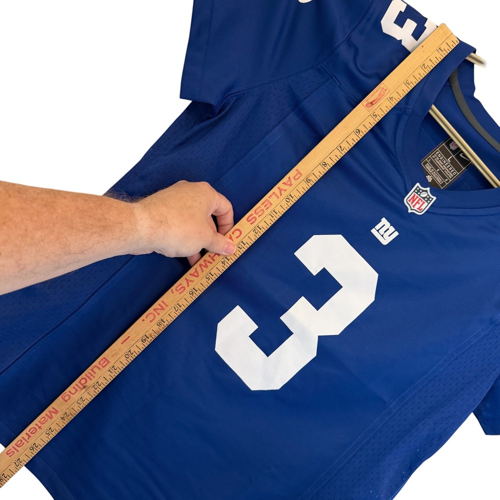 Nike New York Giants Russell Wilson 3 Women Jersey Blue Large NFL Game Day NWOT - Picture 11 of 12